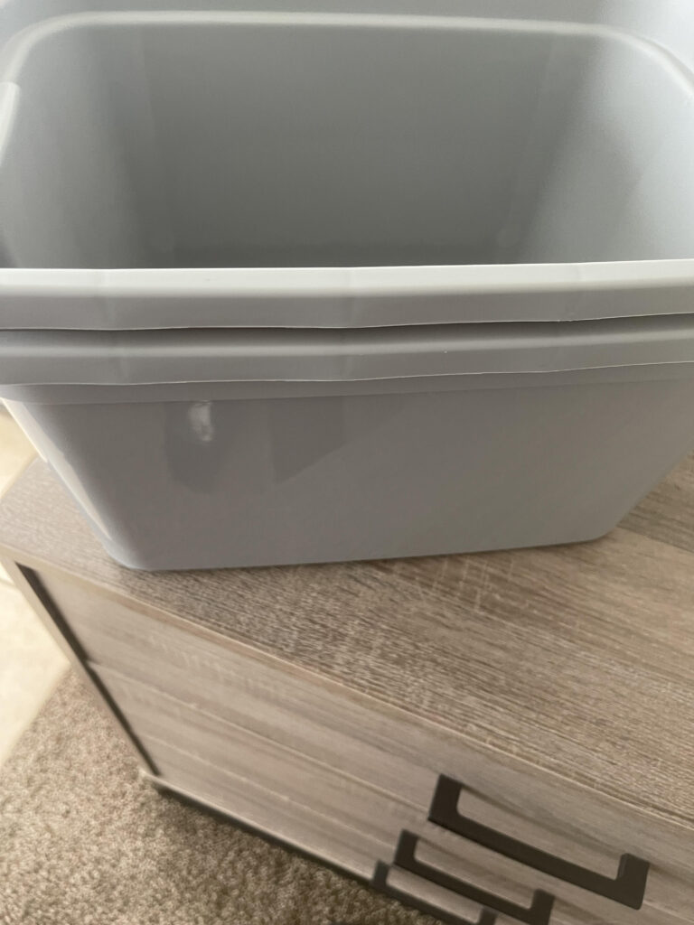 Building a diy worm bin quick and easy.